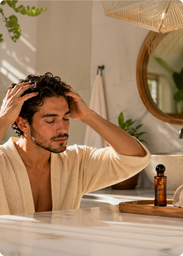 Scalp massage before wash